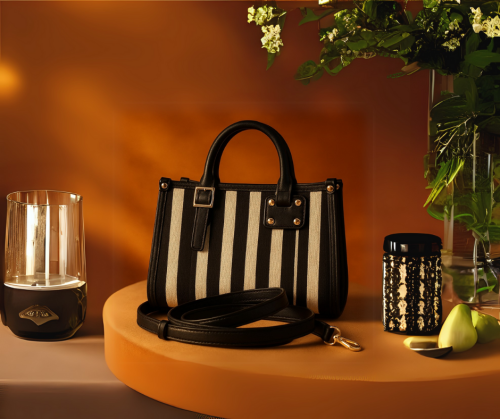 Step into Fashions Spotlight, Luxurious Leather  Straps Shoulder Bag