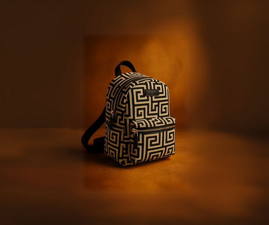 Premium backpack, Modern Grid: Statement Backpack for the Trend Driven Travele