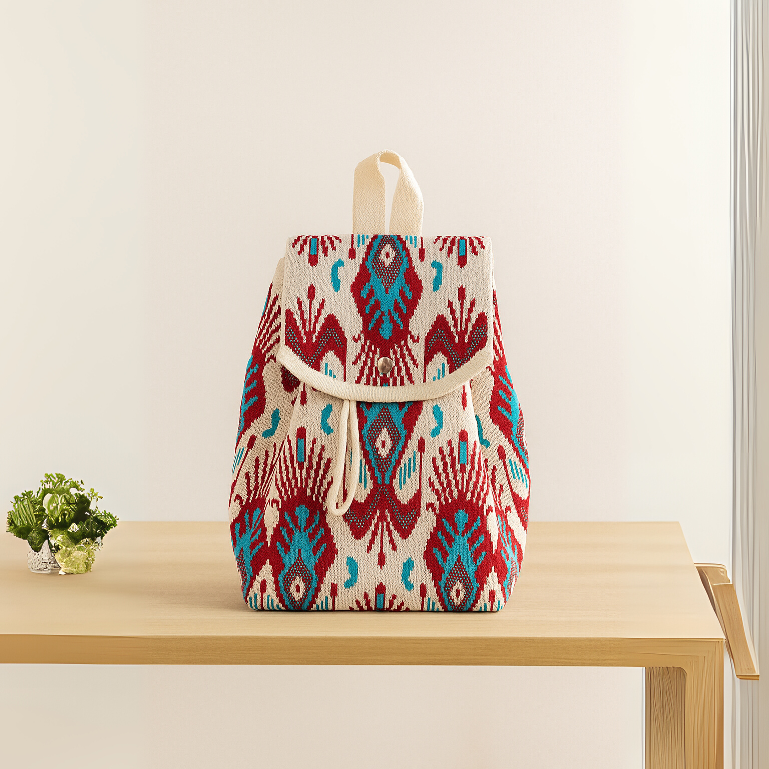 implicity and Clarity, Fly Woven Textured Women Mini Backpack